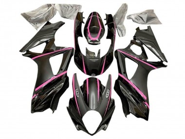 Carena Moto Suzuki GSXR 1000 2007-2008 - Nero Opaco Rosa Fabbrica