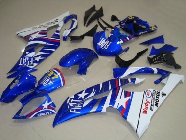 Carena Moto Yamaha YZF R6 2008-2016 - Bianco Blu Fiat Motul Michelin 27 Fabbrica