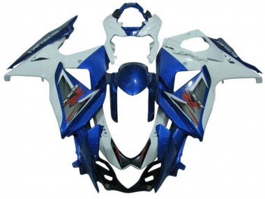 Kit Carena Moto ABS Suzuki GSXR 1000 2009-2016 - Bianco Blu Argento Fabbrica