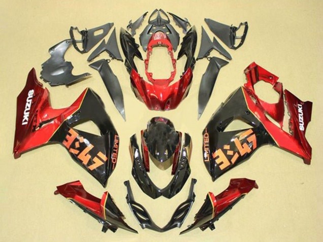 Kit Carena Moto Suzuki GSXR 1000 2009-2016 - Rosso Nero