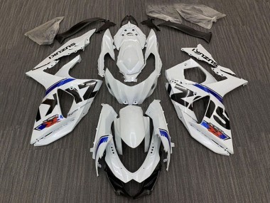 Kit Carena Moto ABS Suzuki GSXR 1000 2009-2016 - Bianco Blu Banda Fabbrica