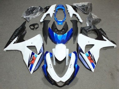 Kit Carena Moto ABS Suzuki GSXR 1000 2009-2016 - Bianco Blu Nero Fabbrica
