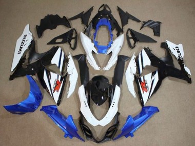 Kit Carena Moto Completo Suzuki GSXR 1000 2009-2016 - Bianco Blu Nero Fabbrica