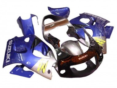 Carena Moto Suzuki GSXR 600 / GSXR 750 1996-2000 - Blu Argento Nero Fabbrica