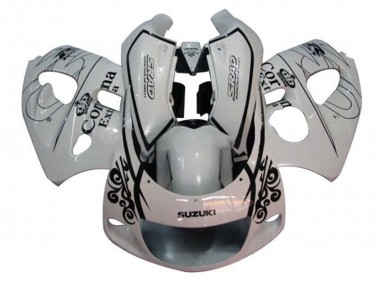 Carena Moto Suzuki GSXR 600 / GSXR 750 1996-2000 - Bianco Nero Corona Extra Fabbrica