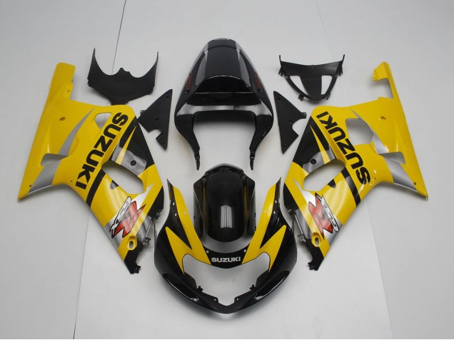 Carena Moto Suzuki GSXR 600 / GSXR 750 2001-2003 - Giallo Argento Nero Lucido