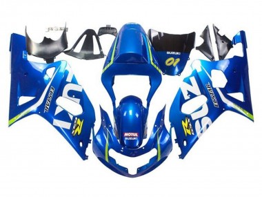Carena Moto Suzuki GSXR 600 / GSXR 750 2001-2003 - Blu Giallo Verde Bianco Fabbrica
