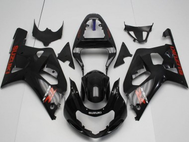 Carena Moto Suzuki GSXR 600 / GSXR 750 2001-2003 - Nero Lucido Rosso Fabbrica