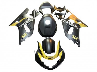 Carena Moto Suzuki GSXR 600 / GSXR 750 2001-2003 - Nero Opaco Giallo Fabbrica