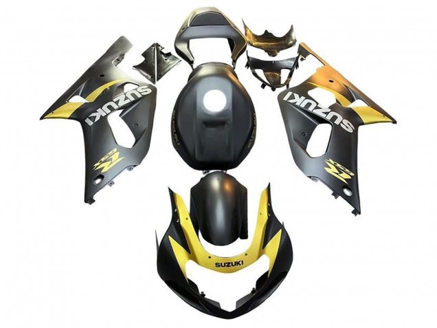 Carena Moto Suzuki GSXR 600 / GSXR 750 2001-2003 - Nero Opaco Giallo