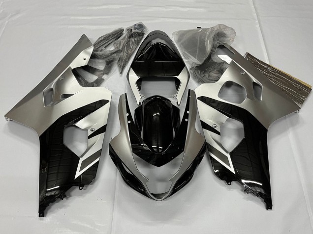 Carena Moto Suzuki GSXR 600 / GSXR 750 2001-2003 - Argento Nero Lucido