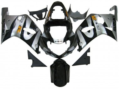 Carena Moto Suzuki GSXR 600 / GSXR 750 2001-2003 - Argento Nero Giallo Fabbrica