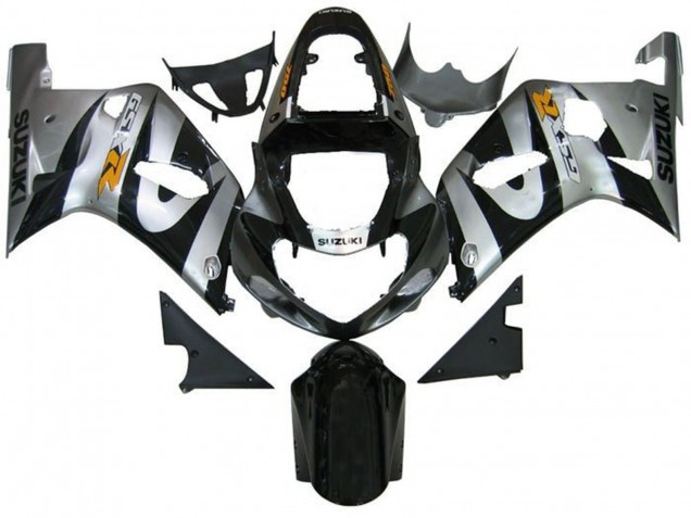 Carena Moto Suzuki GSXR 600 / GSXR 750 2001-2003 - Argento Nero Giallo
