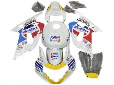 Carena Moto Suzuki GSXR 600 / GSXR 750 2001-2003 - Bianco Blu Rosso Giallo Pepsi Fabbrica