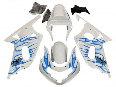 Carena Moto Suzuki GSXR 600 / GSXR 750 2001-2003 - Bianco Blu Fiamma Fabbrica