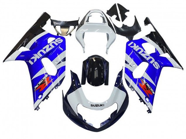 Carena Moto Suzuki GSXR 600 / GSXR 750 2001-2003 - Bianco Blu Nero Lucido Rosso