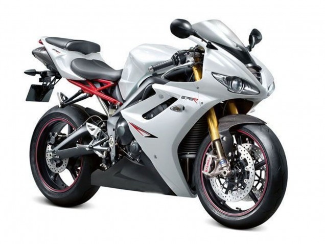 Carena Moto Triumph Daytona 675 Triple 2009-2012 - Bianco Perla Nero