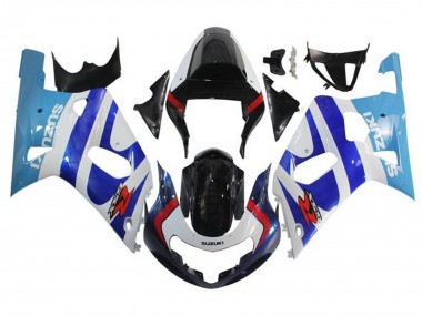 Carena Moto Suzuki GSXR 600 / GSXR 750 2001-2003 - Bianco Triple Blu Nero Lucido Rosso Fabbrica