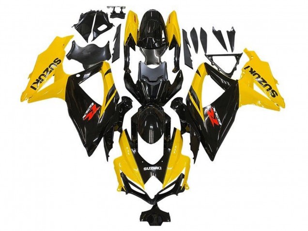 Carena Moto Suzuki GSXR 600 / GSXR 750 2008-2010 - Giallo Nero Lucido Rosso
