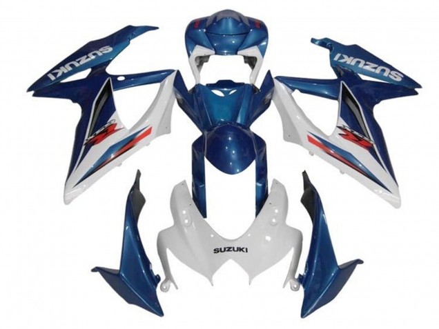 Carena Moto Suzuki GSXR 600 / GSXR 750 2008-2010 - Blu Bianco Rosso