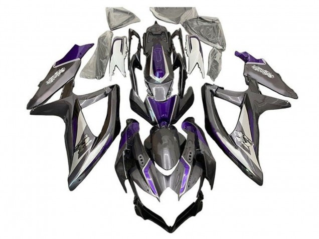 Carena Moto Suzuki GSXR 600 / GSXR 750 2008-2010 - Argento Grigio Viola