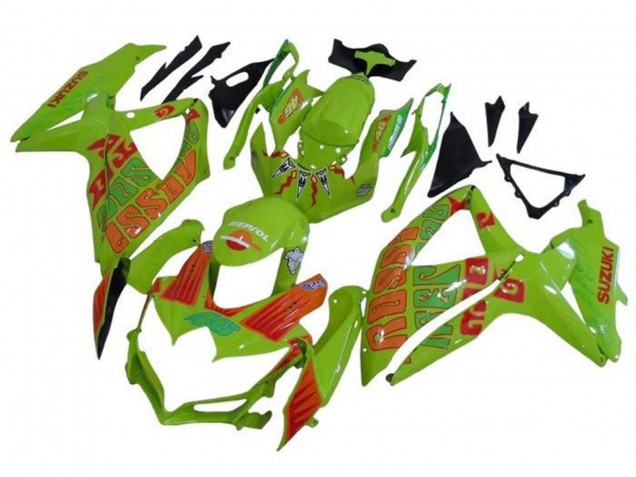 Carena Moto Suzuki GSXR 600 / GSXR 750 2008-2010 - Verde Arancia Rossi