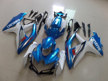 Carena Moto Suzuki GSXR 600 / GSXR 750 2008-2010 - Bianco Azzurro Chiaro Rosso Fabbrica