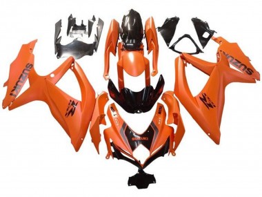 Carena Moto Suzuki GSXR 600 / GSXR 750 2008-2010 - Arancia Nero Lucido Decal Fabbrica