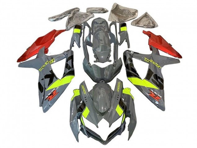 Carena Moto Suzuki GSXR 600 / GSXR 750 2008-2010 - Nardo Grigio Neon Giallo Rosso Nero
