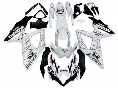 Carena Moto Suzuki GSXR 600 / GSXR 750 2008-2010 - Bianco Nero Alstare Corona Extra Motul Fabbrica