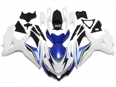 Carena Moto Suzuki GSXR 600 / GSXR 750 2008-2010 - Bianco Blu Nero Fabbrica