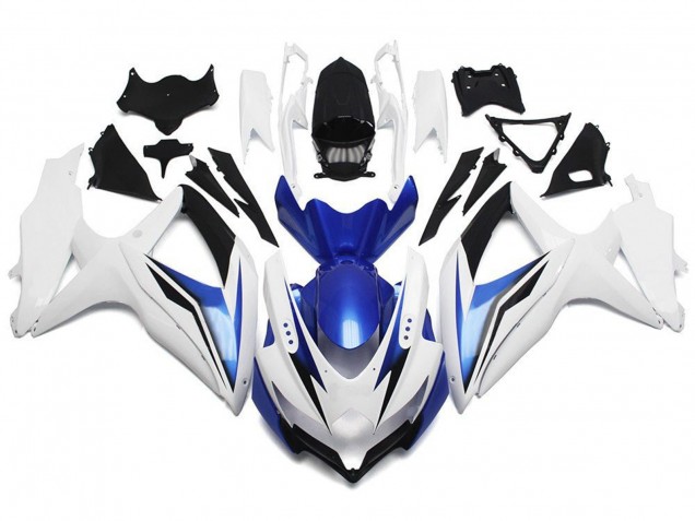 Carena Moto Suzuki GSXR 600 / GSXR 750 2008-2010 - Bianco Blu Nero