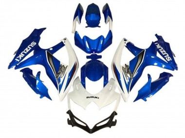 Carena Moto Suzuki GSXR 600 / GSXR 750 2008-2010 - Bianco Blu Argento Fabbrica