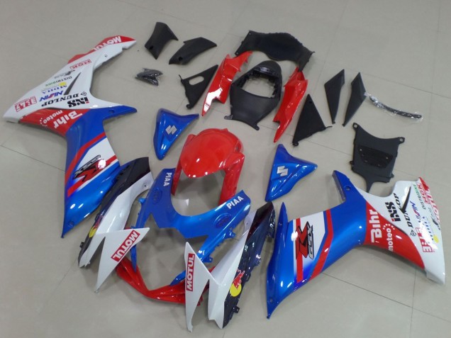 Carena Moto Suzuki GSXR 600 / GSXR 750 2011-2024 - Blu Rosso Bianco