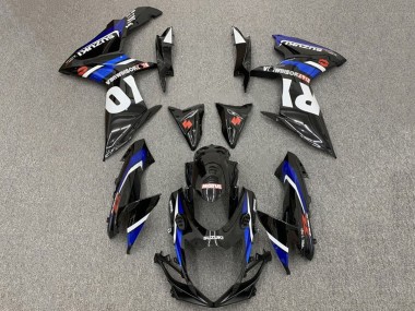 Carena Moto Suzuki GSXR 600 / GSXR 750 2011-2024 - Nero Lucido Blu Bianco Rosso Yoshimura Fabbrica