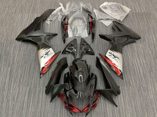 Carena Moto Suzuki GSXR 600 / GSXR 750 2011-2024 - Nero Argento Rosso Nero Opaco