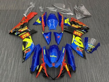 Carena Moto Suzuki GSXR 600 / GSXR 750 2011-2024 - Blu Rosso Giallo Nero Fabbrica