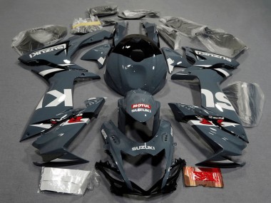 Carena Moto Suzuki GSXR 600 / GSXR 750 2011-2024 - Grigio Nardo Scuro Bianco Nero Rosso Motul Fabbrica
