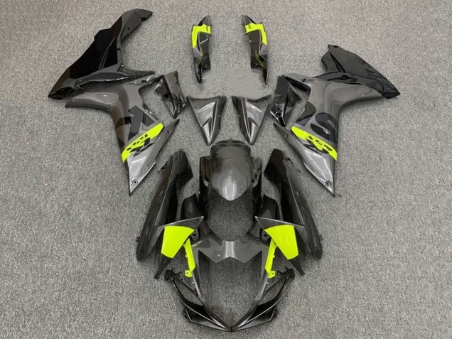 Carena Moto Suzuki GSXR 600 / GSXR 750 2011-2024 - Grigio Nero Neon Giallo