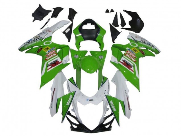 Carena Moto Suzuki GSXR 600 / GSXR 750 2011-2024 - Bianco Verde Rosso Motul