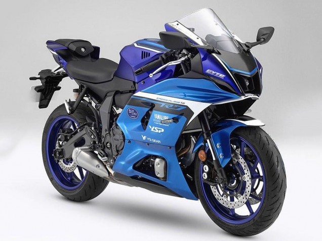 Carena Moto Yamaha YZF R7 2021-2024 - Blu Opaco Azzurro Chiaro Opaco
