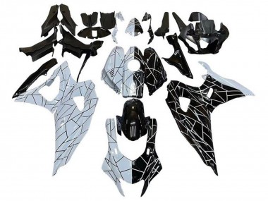 Carena Moto Yamaha YZF R7 2021-2024 - Bianco Nero Diviso Banda Fabbrica