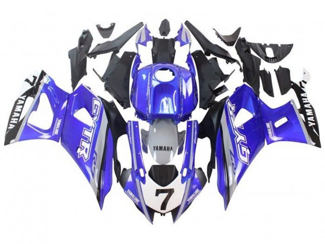 Carena Moto Yamaha YZF R7 2021-2024 - Blu Grigio Bianco GYTR