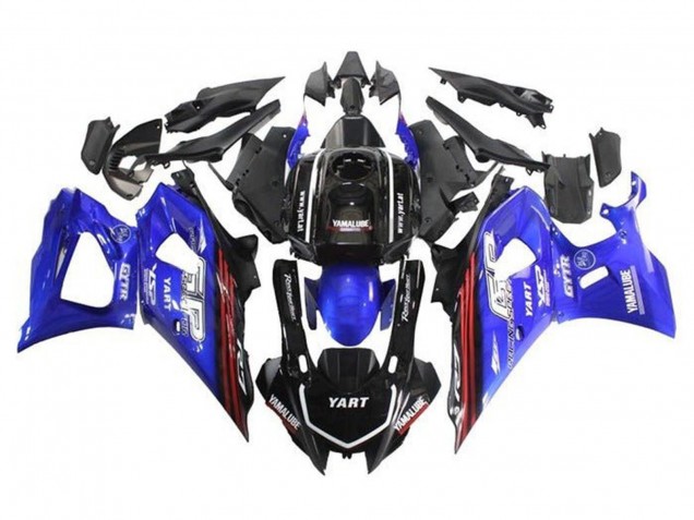 Carena Moto Yamaha YZF R7 2021-2024 - Nero Blu Rosso Banda