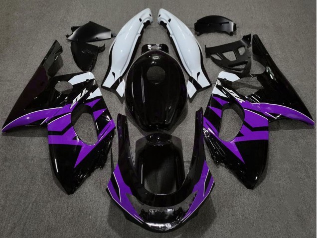 Carena Moto Yamaha YZF600R Thundercat 1996-2007 - Nero Lucido Viola Bianco
