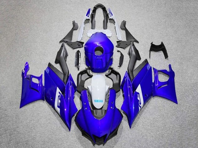 Carena Moto Yamaha YZF R3/R25 2019-2021 - Blu Bianco Nero Opaco