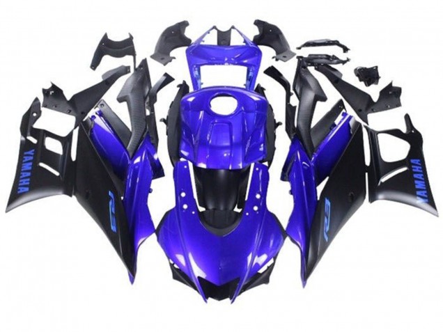 Carena Moto Yamaha YZF R3/R25 2019-2021 - Blu Nero Opaco