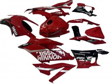 Carena Moto Yamaha YZF R3/R25 2022-2024 - Rosso Nero Valsir Fabbrica