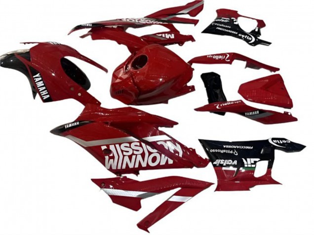 Carena Moto Yamaha YZF R3/R25 2022-2024 - Rosso Nero Valsir