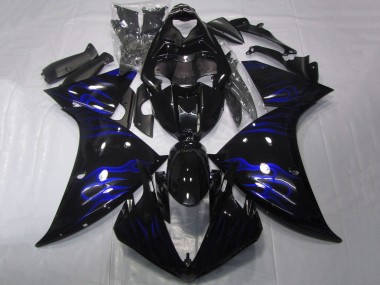 Carena Moto Yamaha YZF 1000 R1 2009-2011 - Nero Lucido Blu Fiamma Fabbrica